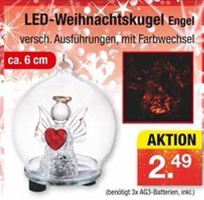 LED-Weihnachtskugel Engel