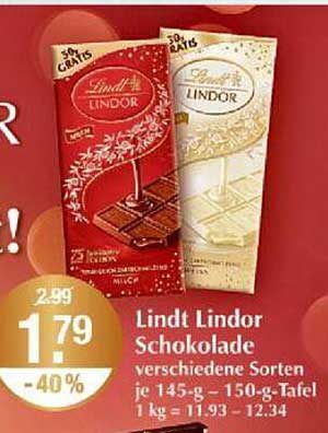 Lindt Lindor Schokolade