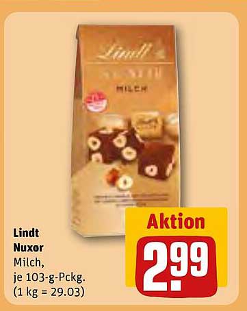 Lindt Nuxor Milch