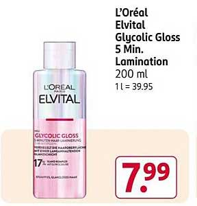 L'Oréal Elvital Glycolic Gloss 5 Min. Lamination