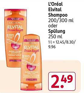 L’Oréal Elvital Shampoo oder Spülung