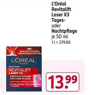 L'Oréal Revitalift Laser X3 Tages- oder Nachtpflege