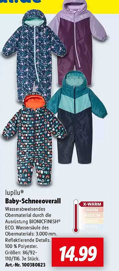 lupilu® Baby-Schneeoverall