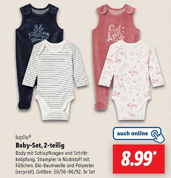 lupilu® Baby-Set, 2-teilig