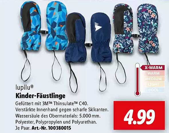 lupilu® Kinder-Fäustlinge