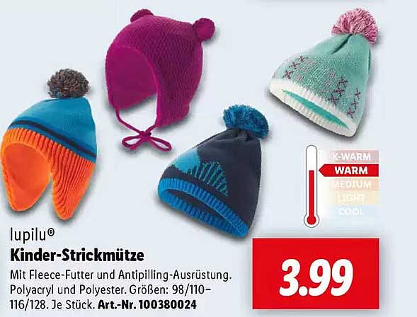 lupilu® Kinder-Strickmütze