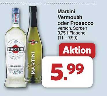 Martini Vermouth oder Prosecco