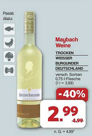 Maybach Weine TROCKEN WEISSER BURGUNDER DEUTSCHLAND