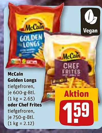 McCain Golden Longs oder Chef Frites