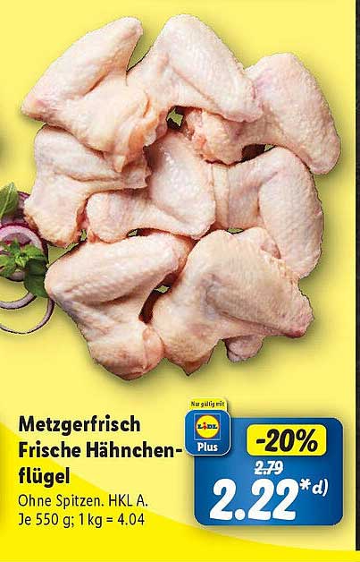 Metzgerfrisch Frische Hähnchenflügel