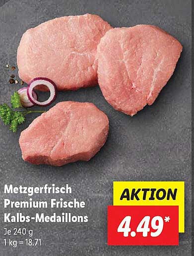 Metzgerfrisch Premium Frische Kalbs-Medaillons