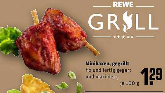 Minihaxen, gegrillt