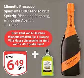 Mionetto Prosecco Spumante DOC Treviso brut