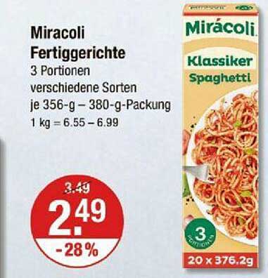 Miracoli Fertiggerichte Spaghetti