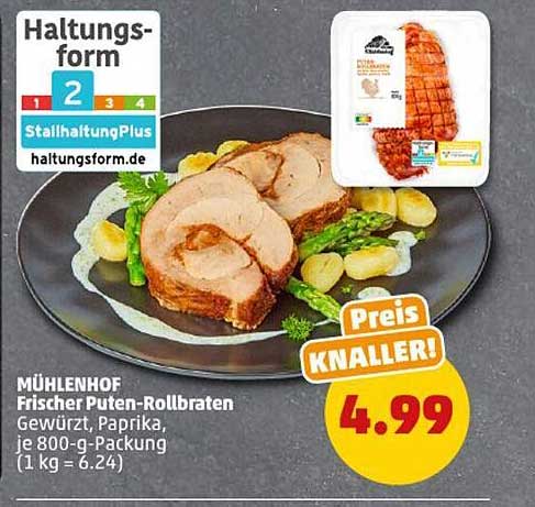 MÜHLENHOF Frischer Puten-Rollbraten