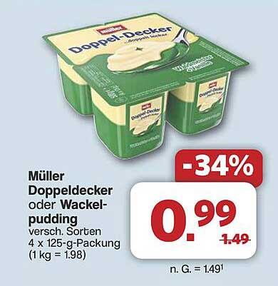 Müller Doppeldecker oder Wackelpudding