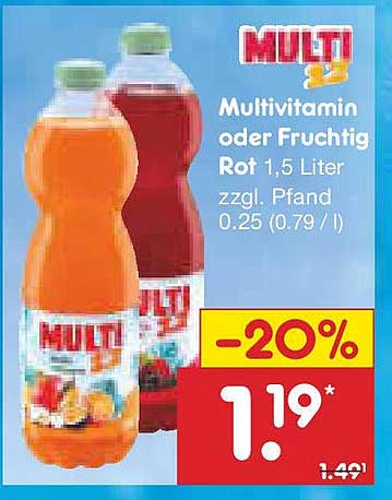 MULTI Multivitamin oder Fruchtig