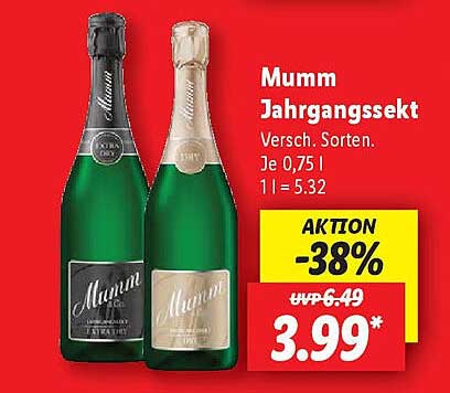 Mumm Jahrgangssekt