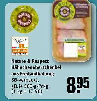 Nature & Respect Hähnchenoberschenkel aus Freilandhaltung