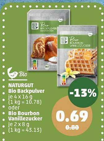 NATURGUT Bio Backpulver oder Bio Bourbon Vanillezucker