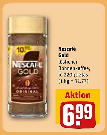 Nescafé Gold löslicher Bohnenkaffee