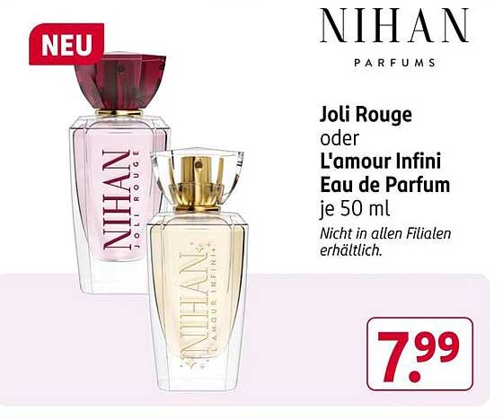 NIHAN PARFUMS Joli Rouge oder L'amour Infini Eau de Parfum