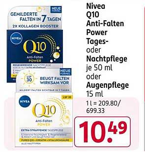 Nivea Q10 Anti-Falten Power Tages- oder Nachtpflege