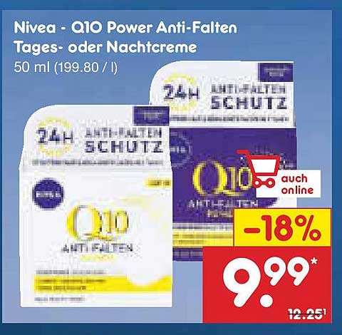 Nivea - Q10 Power Anti-Falten Tages- oder Nachtcreme