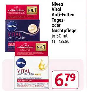 Nivea Vital Anti-Falten Tages- oder Nachtpflege