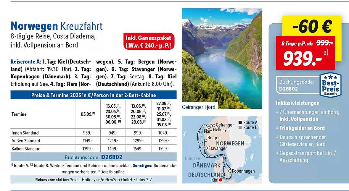 Norwegen Kreuzfahrt