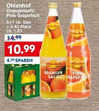 Ohlenhof Orangensaft/ Pink Grapefruit