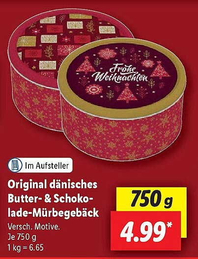 Original dänisches Butter- & Schokoladen-Mürbegebäck