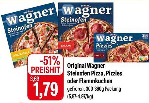 Original Wagner Steinofen Pizza, Pizzies oder Flammkuchen