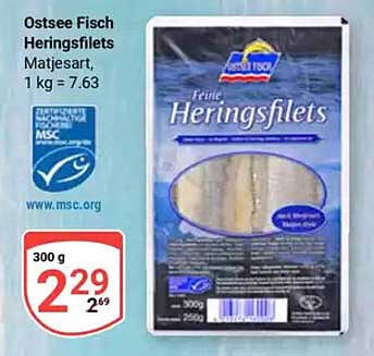 Ostsee Fisch Heringsfilets