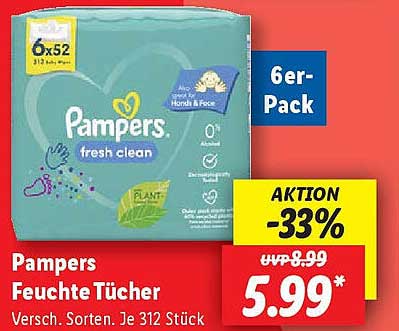 Pampers Feuchte Tücher