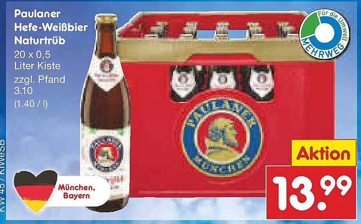 Paulaner Hefe-Weißbier Naturtrüb