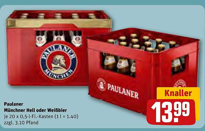 Paulaner Münchner Hell oder Weißbier