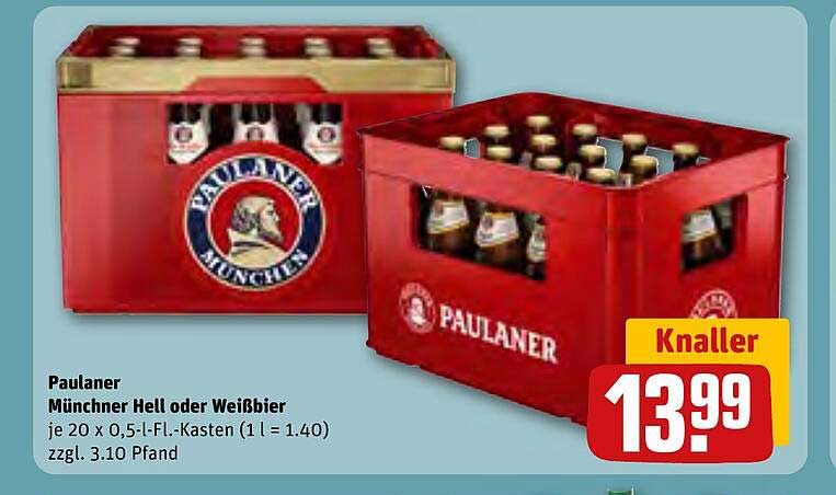 Paulaner Münchner Hell oder Weißbier