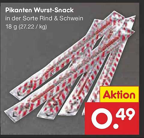 Pikanten Wurst-Snack