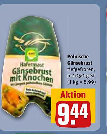 Polnische Gänsebrust mit Knochen