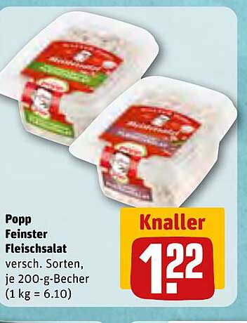 Popp Feinstes Fleischsalat