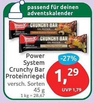 Power System Crunchy Bar Proteinriegel