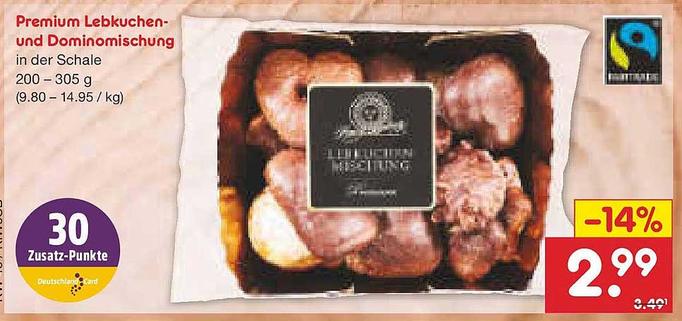 Premium Lebkuchen- und Dominomischung