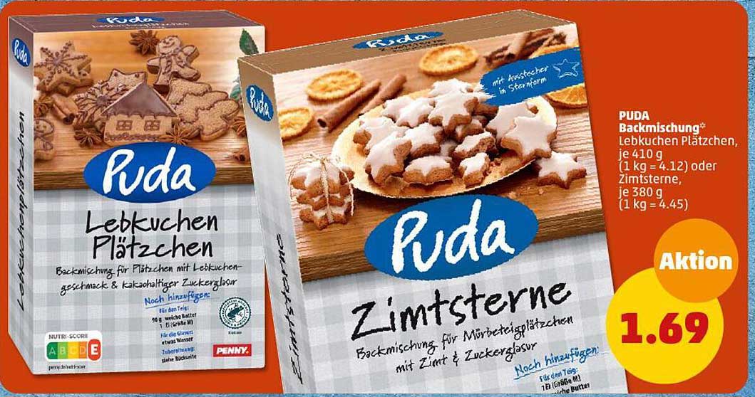 Puda Lebkuchen Plätzchen  
Puda Zimtsterne