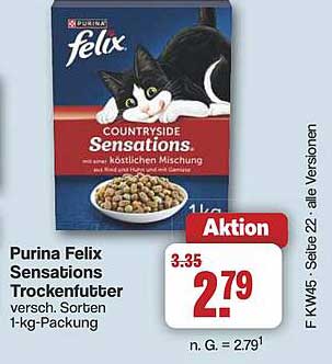 Purina Felix Sensations Trockenfutter