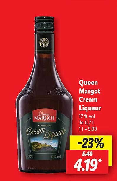 Queen Margot Cream Liqueur