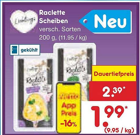 Raclette Scheiben