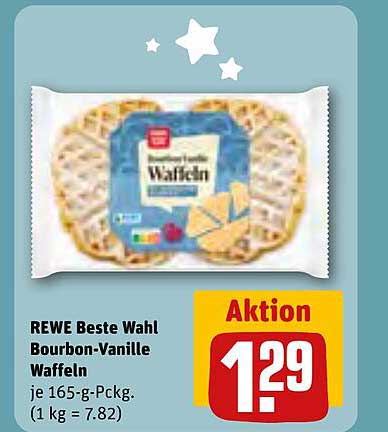 REWE Beste Wahl Bourbon-Vanille Waffeln