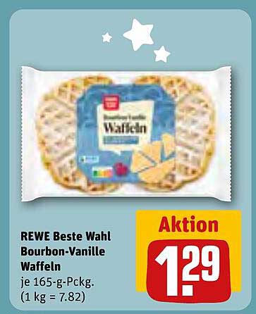 REWE Beste Wahl Bourbon-Vanille Waffeln