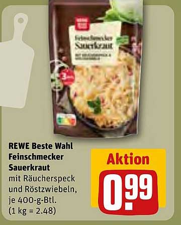 REWE Beste Wahl Feinschmecker Sauerkraut